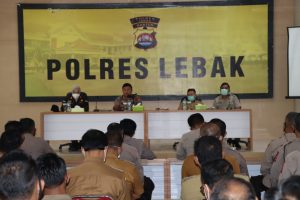 Kapolres Lebak Polda Banten Pimpin Rapat Terkait Kesiapan Penanggulangan Bencana Alam di Lebak